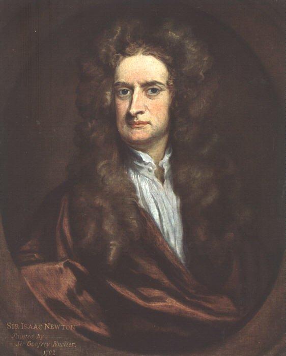 Sir Godfrey Kneller Sir Isaac Newton oil painting picture